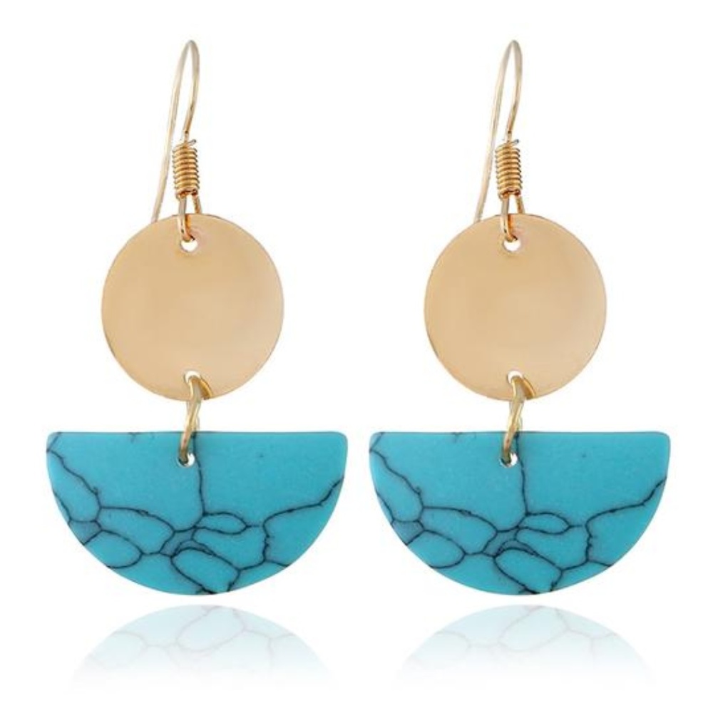 ASHLYN | Marble Statement Drop Earrings